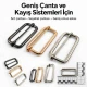 5 cm Metal Askı Ayar Tokası - Tek Sürgülü, Özel Kaplama, Dayanıklı Metal Aksesuar