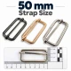 5 cm Metal Askı Ayar Tokası - Tek Sürgülü, Özel Kaplama, Dayanıklı Metal Aksesuar