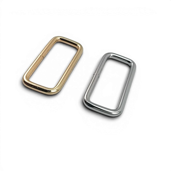 4 cm Çerçeve Toka - Dikdörtgen Toka Özel Metal Kaplama Dar Model SB 9774