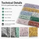Bebe Çıtçıtı 9,5 mm 8 Renk Set Delikli Klikıt Çıtçıt Renkli Set C0095DP8R