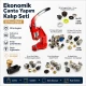 Ekonomik Çanta Yapım Kalıp Seti - El Presi, Kuşgözü, Çıtçıt, Perçin ve Çanta Mıknatısı Aparatları ile Çanta Yapım Seti