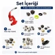Ekonomik Çanta Yapım Kalıp Seti - El Presi, Kuşgözü, Çıtçıt, Perçin ve Çanta Mıknatısı Aparatları ile Çanta Yapım Seti