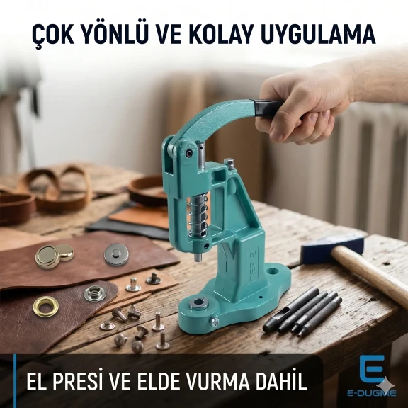 Büyük Çanta Yapım Seti – Çanta Mıknatısı, Çıtçıt, Perçin, Kuşgözü, El Presi ve Montaj Aparatları Dahil CANTA-SET-BUYUK-01