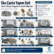 Eko Çanta Sarf Malzeme Seti – Çanta Mıknatısı, Çıtçıt, Perçin ve Kuşgözü Dahil CANTA-SET-EKO-SARF-01
