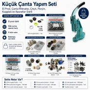 Küçük Çanta Yapım Seti – En Çok Kullanılan Ürünler ve Aparatları, El Presi Dahil CANTA-SET-KUCUK-01