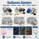 Snap Fastener System Sample Starter Set with Dies – 9.5 mm Klikit, 12.5 mm 54 System and 15 mm Alfa CITCIT-SISTEM-TANIMA-SET01