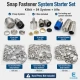 Snap Fastener System Sample Starter Set with Dies – 9.5 mm Klikit, 12.5 mm 54 System and 15 mm Alfa CITCIT-SISTEM-TANIMA-SET01