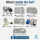 Snap Fastener System Sample Starter Set with Dies – 9.5 mm Klikit, 12.5 mm 54 System and 15 mm Alfa CITCIT-SISTEM-TANIMA-SET01