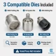 Snap Fastener System Sample Starter Set with Dies – 9.5 mm Klikit, 12.5 mm 54 System and 15 mm Alfa CITCIT-SISTEM-TANIMA-SET01