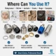 Snap Fastener System Sample Starter Set with Dies – 9.5 mm Klikit, 12.5 mm 54 System and 15 mm Alfa CITCIT-SISTEM-TANIMA-SET01