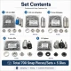 Professional Snap Fastener System Sample Starter Set with 5 Dies – Klikit, 54 System, Alfa and 61 System CITCIT-SISTEM-TANIMA-SET02
