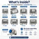 Professional Snap Fastener System Sample and Workshop Starter Set – Klikit, 54 System, Alfa and 61 System with Dies CITCIT-SISTEM-TANIMA-SET03