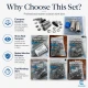 Professional Snap Fastener System Sample and Workshop Starter Set – Klikit, 54 System, Alfa and 61 System with Dies CITCIT-SISTEM-TANIMA-SET03