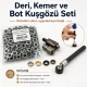 Deri, Kemer ve Bot Kuşgözü Seti – 8,5 mm Kuşgözü, Kalıp ve Elde Aparat Dahil DERI-KEMER-BOT-SET08
