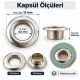 8 mm 5 No Paslanmaz Kuşgözü Elde Vurmalı Delme ve Çakma Seti – 50 Takım + Aparat KGS2IN1-05-PS050
