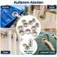 8 mm 5 No Paslanmaz Kuşgözü Elde Vurmalı Delme ve Çakma Seti – 100 Takım + Aparat KGS2IN1-05-PS100