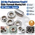 9.5 mm 24 No Paslanmaz Kuşgözü Elde Vurmalı Delme ve Çakma Seti – 20 Takım + Aparat KGS2IN1-24-PS020
