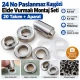 9.5 mm 24 No Paslanmaz Kuşgözü Elde Vurmalı Delme ve Çakma Seti – 20 Takım + Aparat KGS2IN1-24-PS020