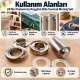 9.5 mm 24 No Paslanmaz Kuşgözü Elde Vurmalı Delme ve Çakma Seti – 100 Takım + Aparat KGS2IN1-24-PS100