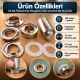 9.5 mm 24 No Paslanmaz Kuşgözü Elde Vurmalı Delme ve Çakma Seti – 100 Takım + Aparat KGS2IN1-24-PS100