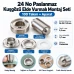 9.5 mm 24 No Paslanmaz Kuşgözü Elde Vurmalı Delme ve Çakma Seti – 100 Takım + Aparat KGS2IN1-24-PS100
