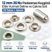 12 mm (0.47 in) Stainless Steel Eyelet Hand Punch and Setting Kit – 20 Sets + Tool KGS2IN1-26-PS020