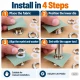 12 mm (0.47 in) Stainless Steel Eyelet Hand Punch and Setting Kit – 50 Sets + Tool KGS2IN1-26-PS050