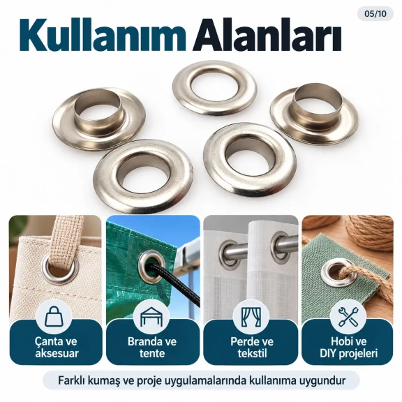12 mm (0.47 in) Stainless Steel Eyelet Hand Punch and Setting Kit – 100 Sets + Tool KGS2IN1-26-PS100