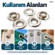 12 mm (0.47 in) Stainless Steel Eyelet Hand Punch and Setting Kit – 100 Sets + Tool KGS2IN1-26-PS100