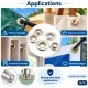 13 mm (0.51 in) Stainless Steel Eyelet Hand Punch and Setting Kit – 20 Sets + Tool KGS2IN1-28-PS020