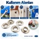 13 mm (0.51 in) Stainless Steel Eyelet Hand Punch and Setting Kit – 20 Sets + Tool KGS2IN1-28-PS020