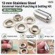 13 mm (0.51 in) Stainless Steel Eyelet Hand Punch and Setting Kit – 20 Sets + Tool KGS2IN1-28-PS020