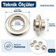 13 mm (0.51 in) Stainless Steel Eyelet Hand Punch and Setting Kit – 20 Sets + Tool KGS2IN1-28-PS020