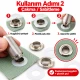 13 mm (0.51 in) Stainless Steel Eyelet Hand Punch and Setting Kit – 50 Sets + Tool KGS2IN1-28-PS050