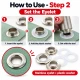 13 mm (0.51 in) Stainless Steel Eyelet Hand Punch and Setting Kit – 50 Sets + Tool KGS2IN1-28-PS050