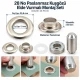 13 mm 28 No Paslanmaz Kuşgözü Elde Vurmalı Delme ve Çakma Seti – 100 Takım + Aparat KGS2IN1-28-PS100