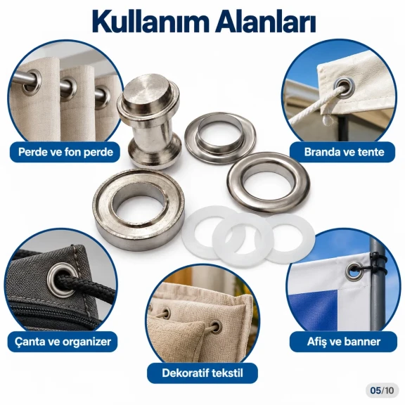 28 mm 34 No Paslanmaz Kuşgözü Elde Vurmalı Delme ve Çakma Seti – 20 Takım + Aparat KGS2IN1-34-PS020