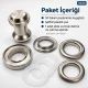 28 mm 34 No Paslanmaz Kuşgözü Elde Vurmalı Delme ve Çakma Seti – 50 Takım + Aparat KGS2IN1-34-PS050