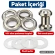 28 mm 34 No Paslanmaz Kuşgözü Elde Vurmalı Delme ve Çakma Seti – 100 Takım + Aparat KGS2IN1-34-PS100