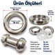 28 mm 34 No Paslanmaz Kuşgözü Elde Vurmalı Delme ve Çakma Seti – 100 Takım + Aparat KGS2IN1-34-PS100