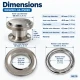40 mm (1.57 in) Stainless Steel Eyelet Hand Punch and Setting Kit – 20 Sets + Tool KGS2IN1-66-PS020