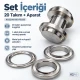 40 mm (1.57 in) Stainless Steel Eyelet Hand Punch and Setting Kit – 20 Sets + Tool KGS2IN1-66-PS020