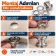 40 mm (1.57 in) Stainless Steel Eyelet Punch and Setting Kit – 50 Sets + Tool KGS2IN1-66-PS050