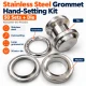 40 mm (1.57 in) Stainless Steel Eyelet Punch and Setting Kit – 50 Sets + Tool KGS2IN1-66-PS050