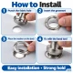 40 mm (1.57 in) Stainless Steel Eyelet Hand Punch and Setting Kit – 100 Sets + Tool KGS2IN1-66-PS100
