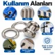 40 mm (1.57 in) Stainless Steel Eyelet Hand Punch and Setting Kit – 100 Sets + Tool KGS2IN1-66-PS100