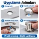 40 mm (1.57 in) Stainless Steel Eyelet Hand Punch and Setting Kit – 100 Sets + Tool KGS2IN1-66-PS100