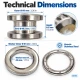 40 mm (1.57 in) Stainless Steel Eyelet Hand Punch and Setting Kit – 100 Sets + Tool KGS2IN1-66-PS100