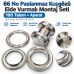 40 mm (1.57 in) Stainless Steel Eyelet Hand Punch and Setting Kit – 100 Sets + Tool KGS2IN1-66-PS100