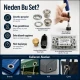 Profesyonel 17 mm Kuşgözü Seti – Kuşgözü, Delme Kalıbı, Çakma Kalıbı ve Elde Aparat Dahil KUSGOZU-17MM-SET04